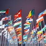 national flags from all over the world