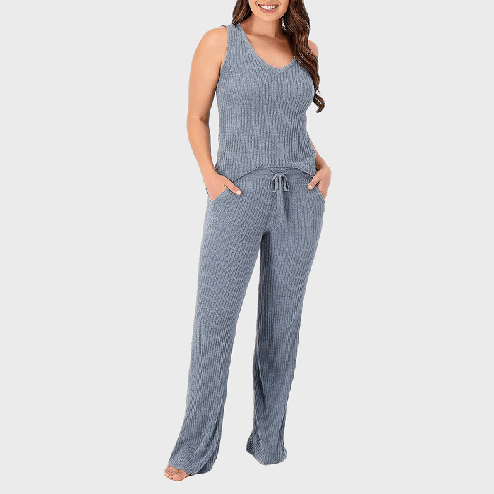 Barefoot Dreams Cozychic Ultra Lite Ribbed Lounge Set Ecomm Via Qvc.com